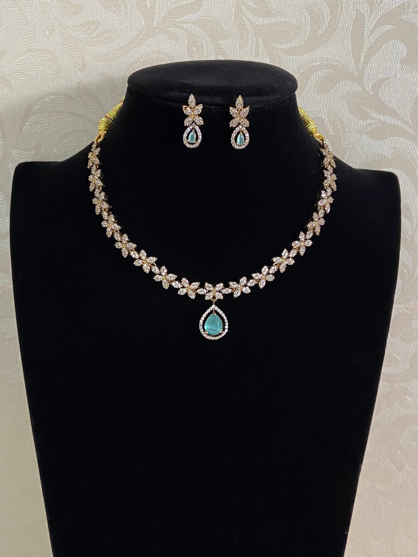 AD Emerald Necklace Set | Latest Indian Jewelry In USA