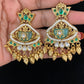 Semi Precious Fusion Kundan Earrings | Latest Jewelry