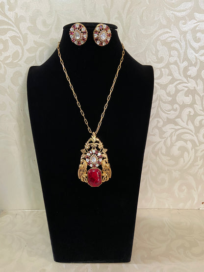 AD Antique Pendant Set | Indian Jewelry In USA