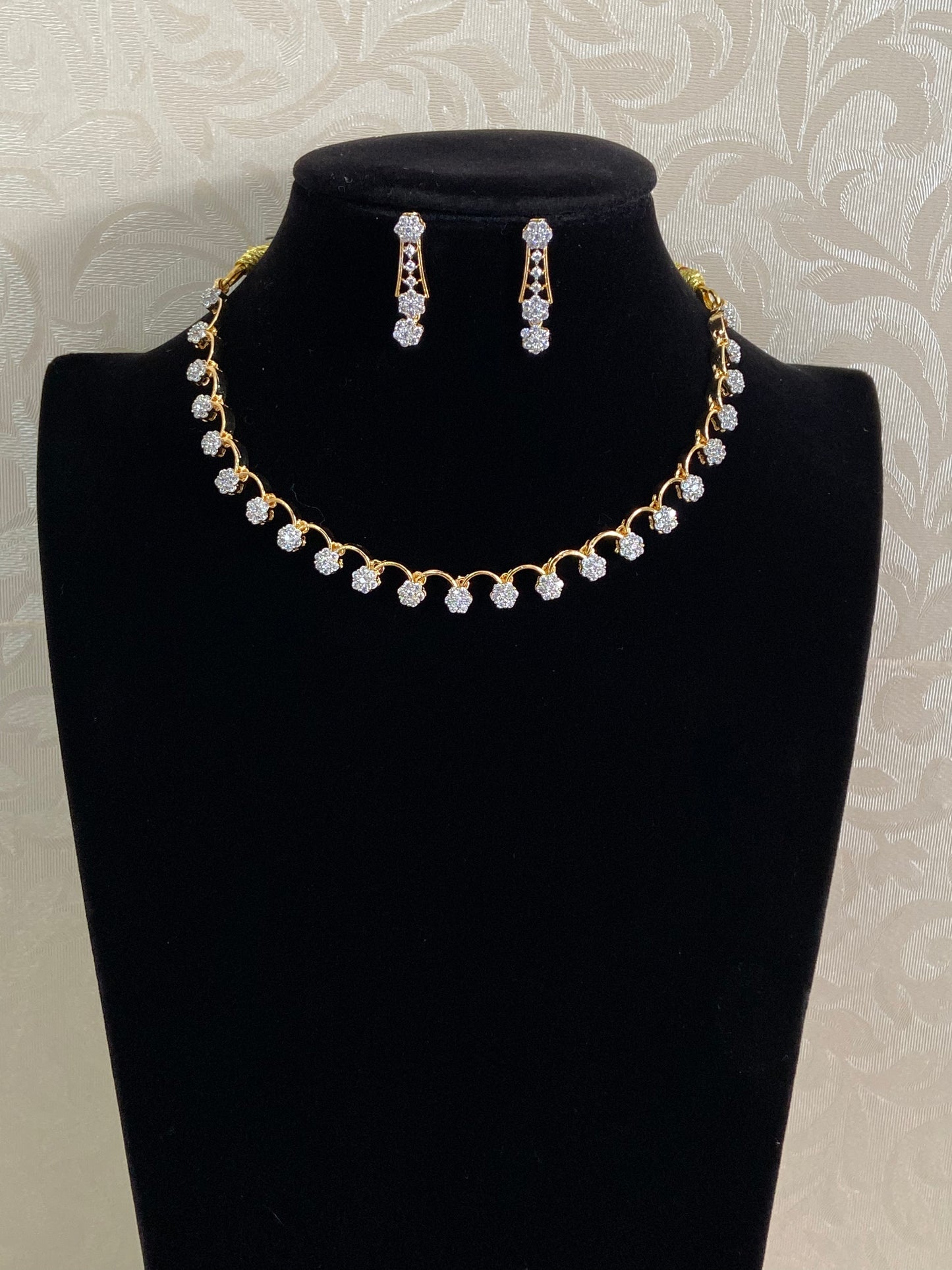 AD Simple Necklace Set | Indian Jewelry In USA | Gift Idea