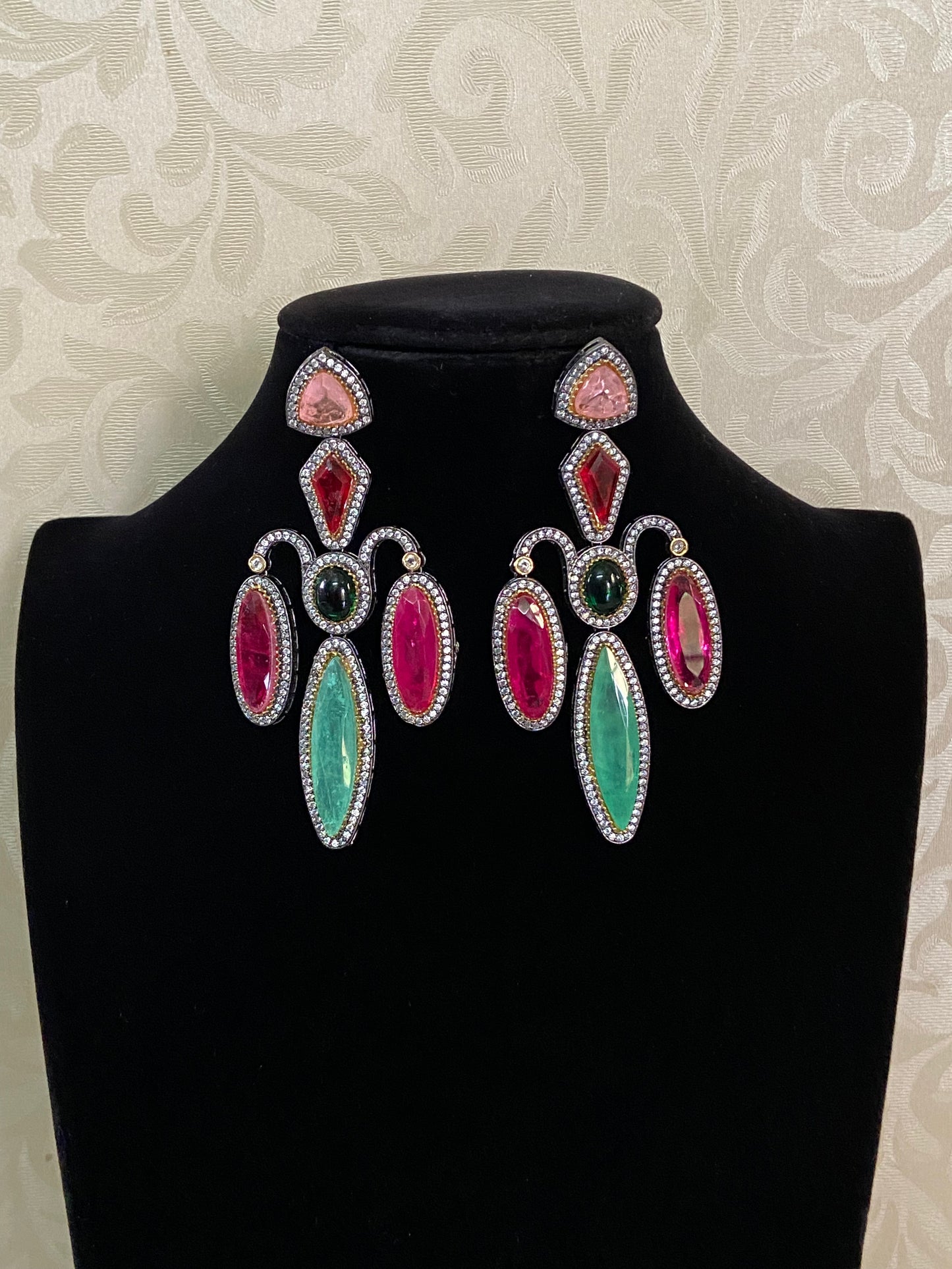 Victorian Kundan Earrings  | Indian Jewelry