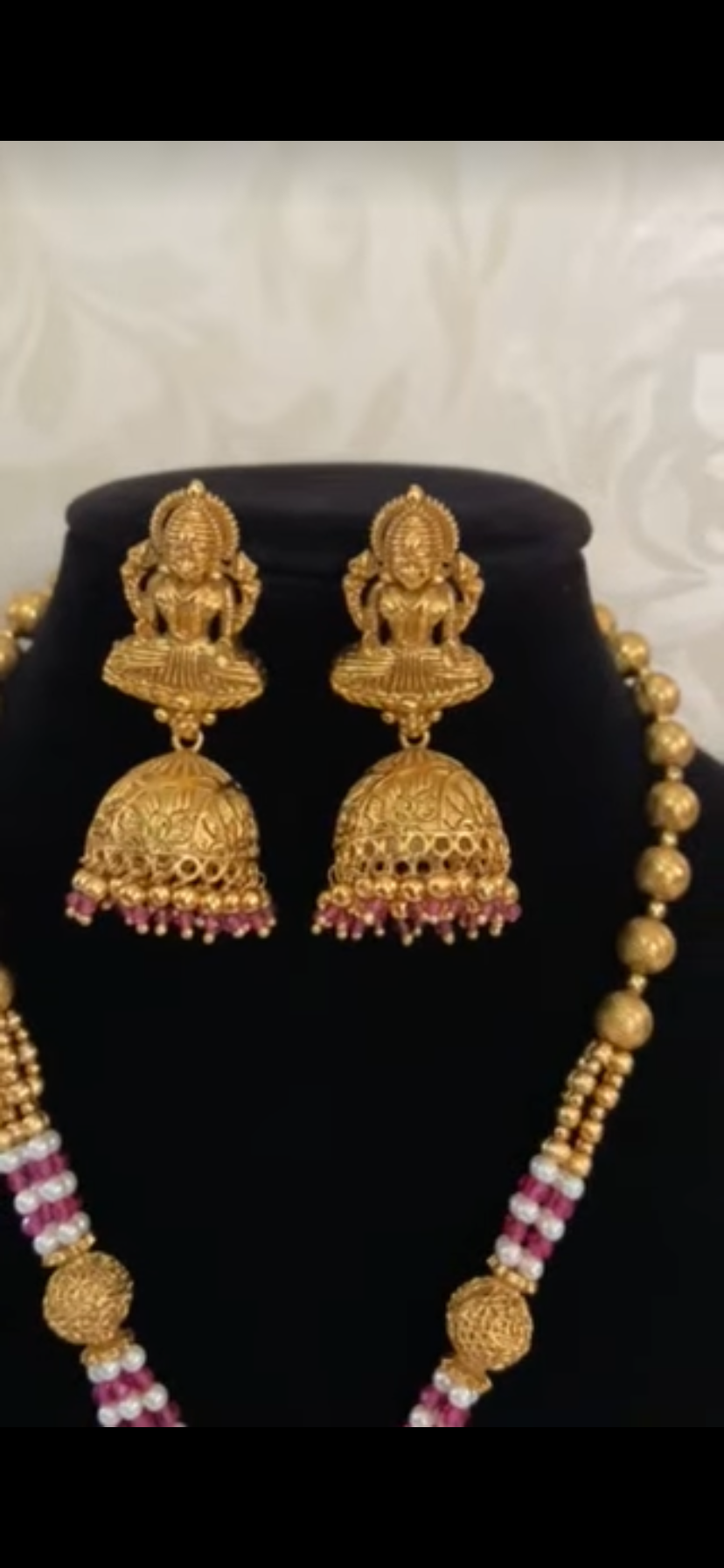 Traditional Laxmi pendant Temple Necklace