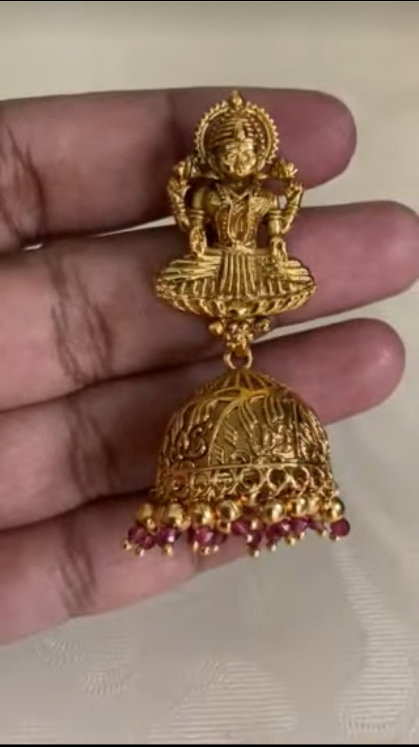 Traditional Laxmi pendant Temple Necklace