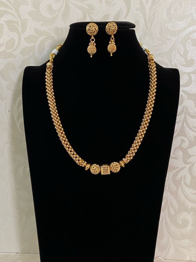 Traditional Gold Plated Beads necklace