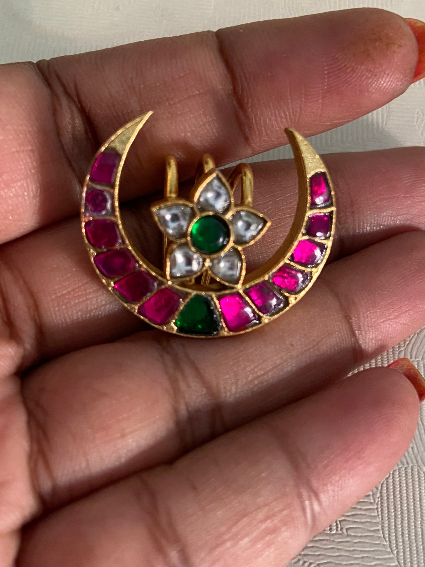 Jadau Kundan Surya Chandra | Hair accessories | indian Traditional Jewelry