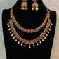 Antique Coral Doubel Layer Necklace With Jumkis | Indian Jewelry In USA