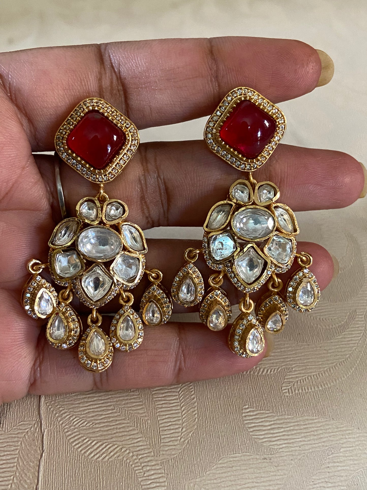 AD Polki Earrings | Indian Jewelry In USA | Gift Idea