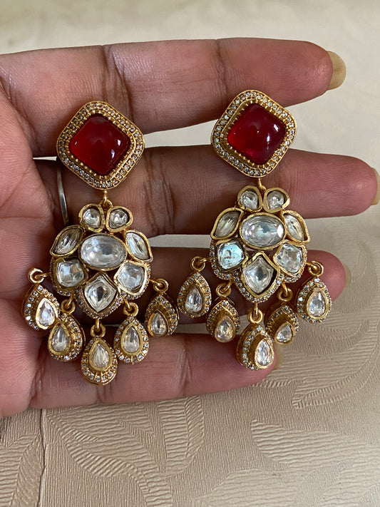 AD Polki Earrings | Indian Jewelry In USA | Gift Idea