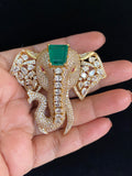 AD Elephant Brooch Pin |  Indian Jewelry In USA