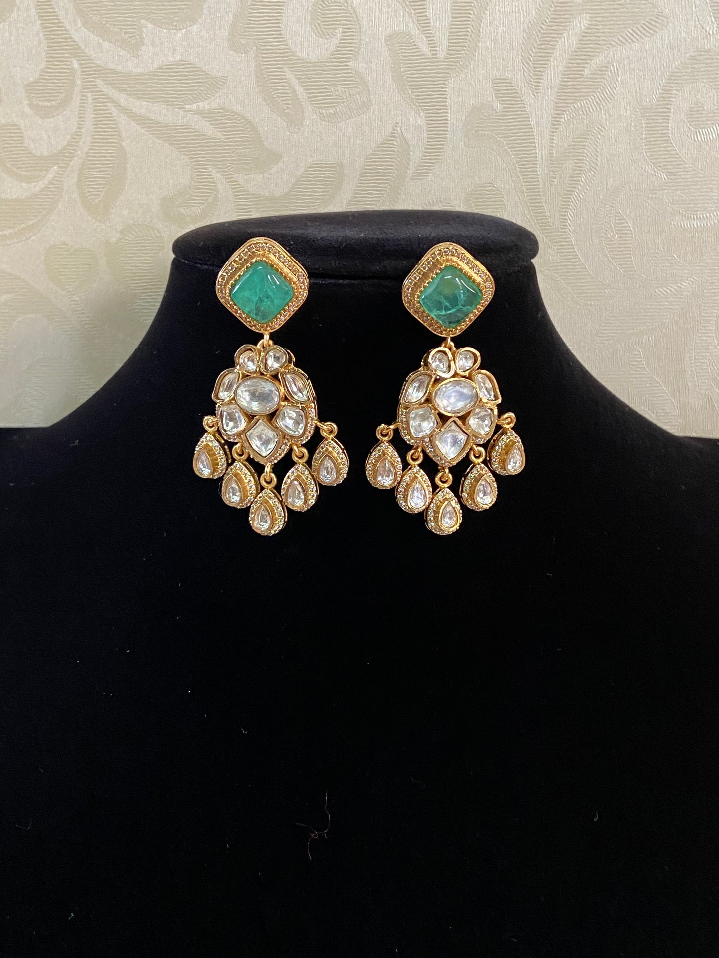 AD Polki Earrings | Indian Jewelry In USA | Gift Idea
