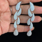 CZ Rhodium Designer Earrings | Indian Earrings In USA