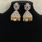 AD Ruby Jumki | Indian Earrings