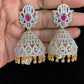 AD Ruby Jumki | Indian Earrings