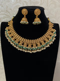 Classic Antique  Necklace With Jumkis  | Indian Traditional Jewelry
