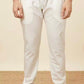 Cream Pajama Pant | Pencil Pajama Pant | White Pajama Pant