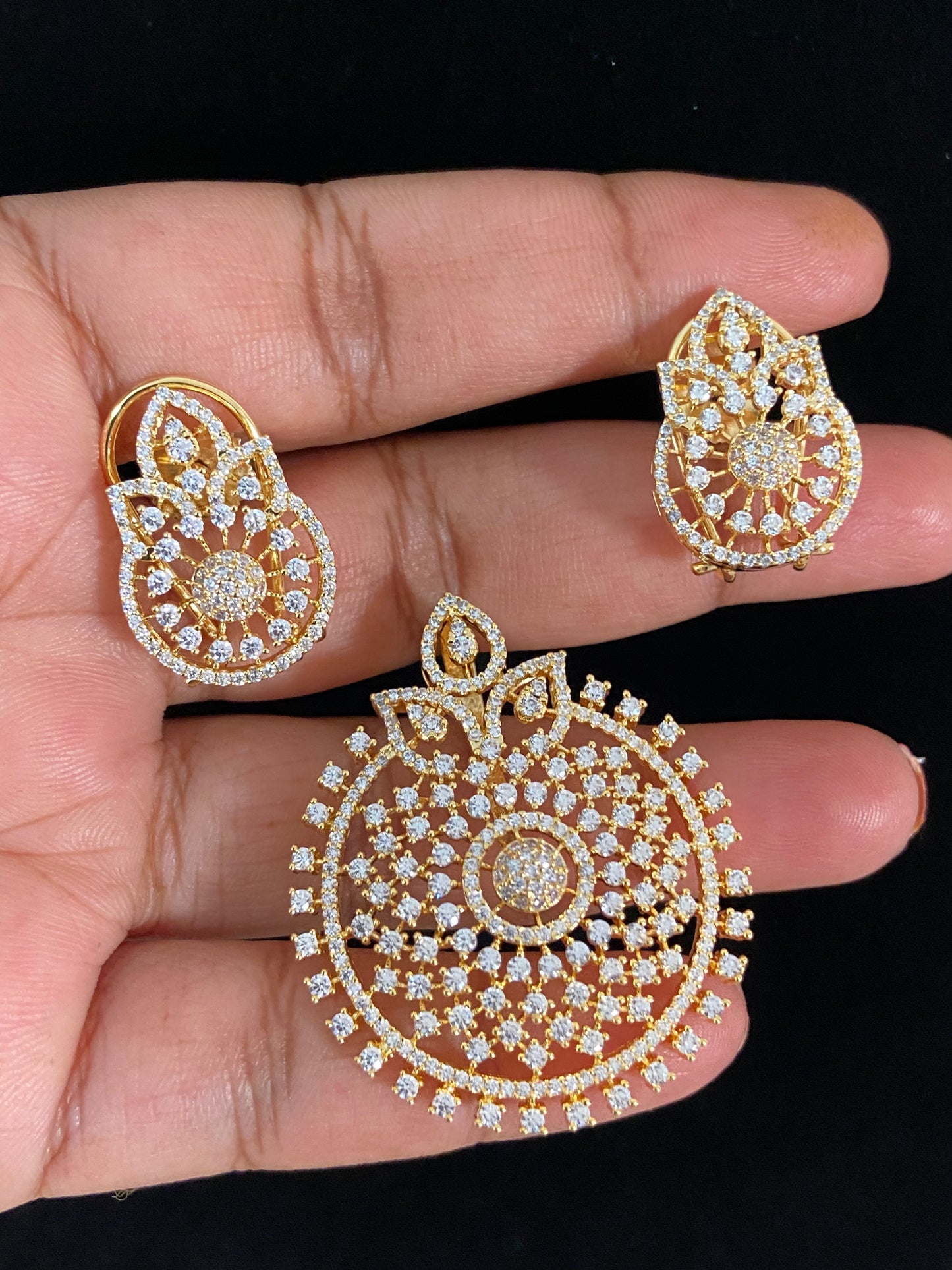 Beautiful AD  Pendant Set | Latest Indian Jewelry