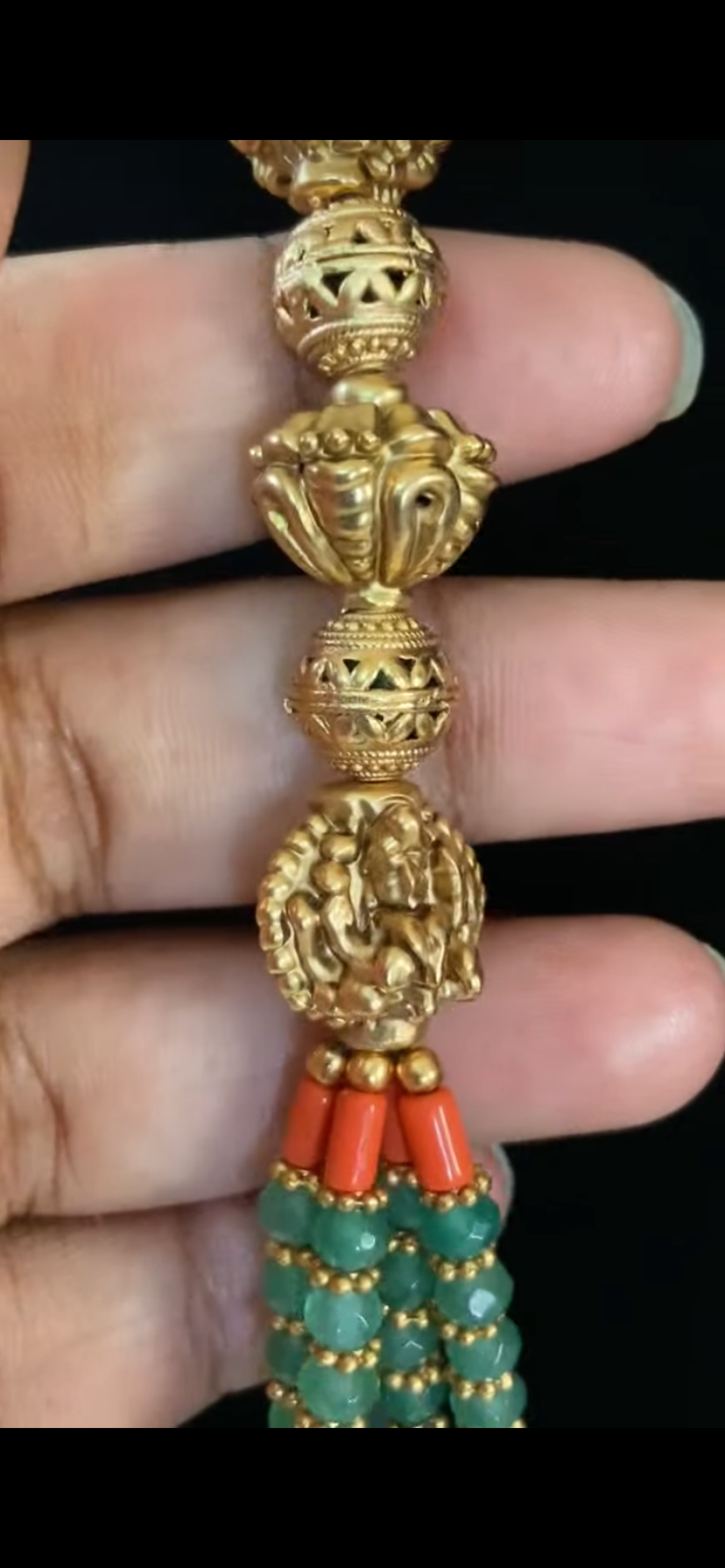 Antique temple necklace | Latest Indian jewelry in USA