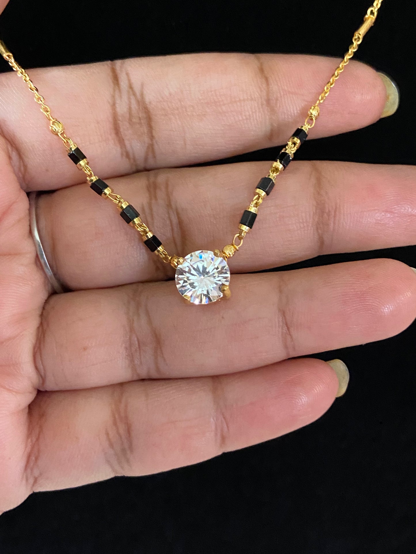Mangalsutra | AD Pendant Mangalasutra