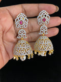 CZ Jumki Earrings | Indian jewelry in USA