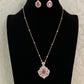 Polki Kundan Pendant  Simple Chain Set | Indian Necklace