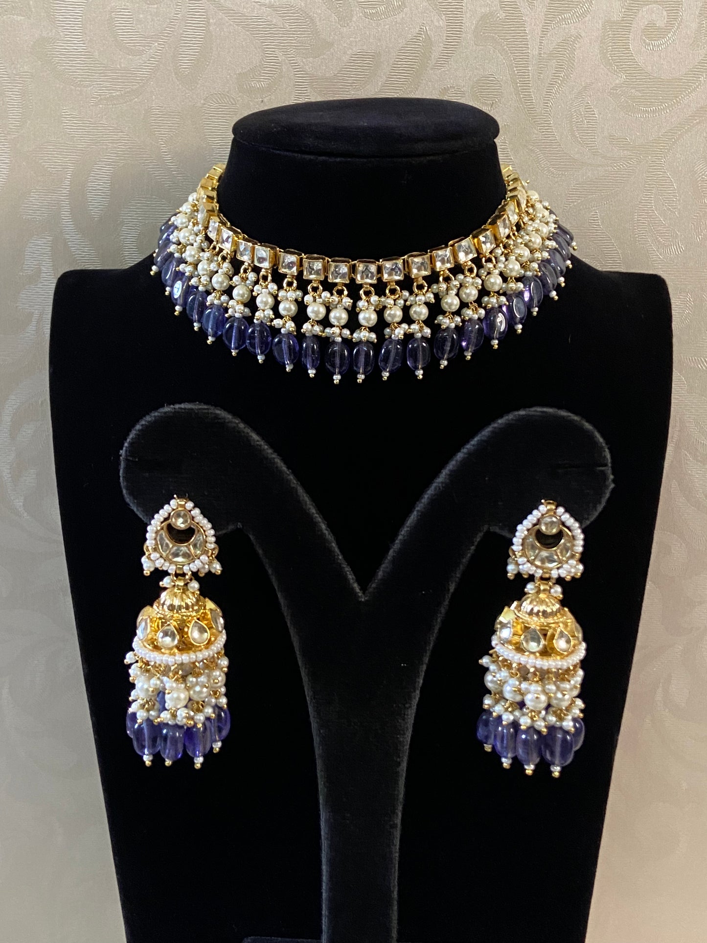 Ahamadabadi kundan Choker & jumkis | Latest Indian jewelry