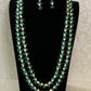 Beads with Pearls Long Necklace & Earrings | Indian Jewelry In USA