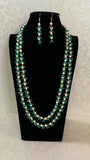 Beads with Pearls Long Necklace & Earrings | Indian Jewelry In USA