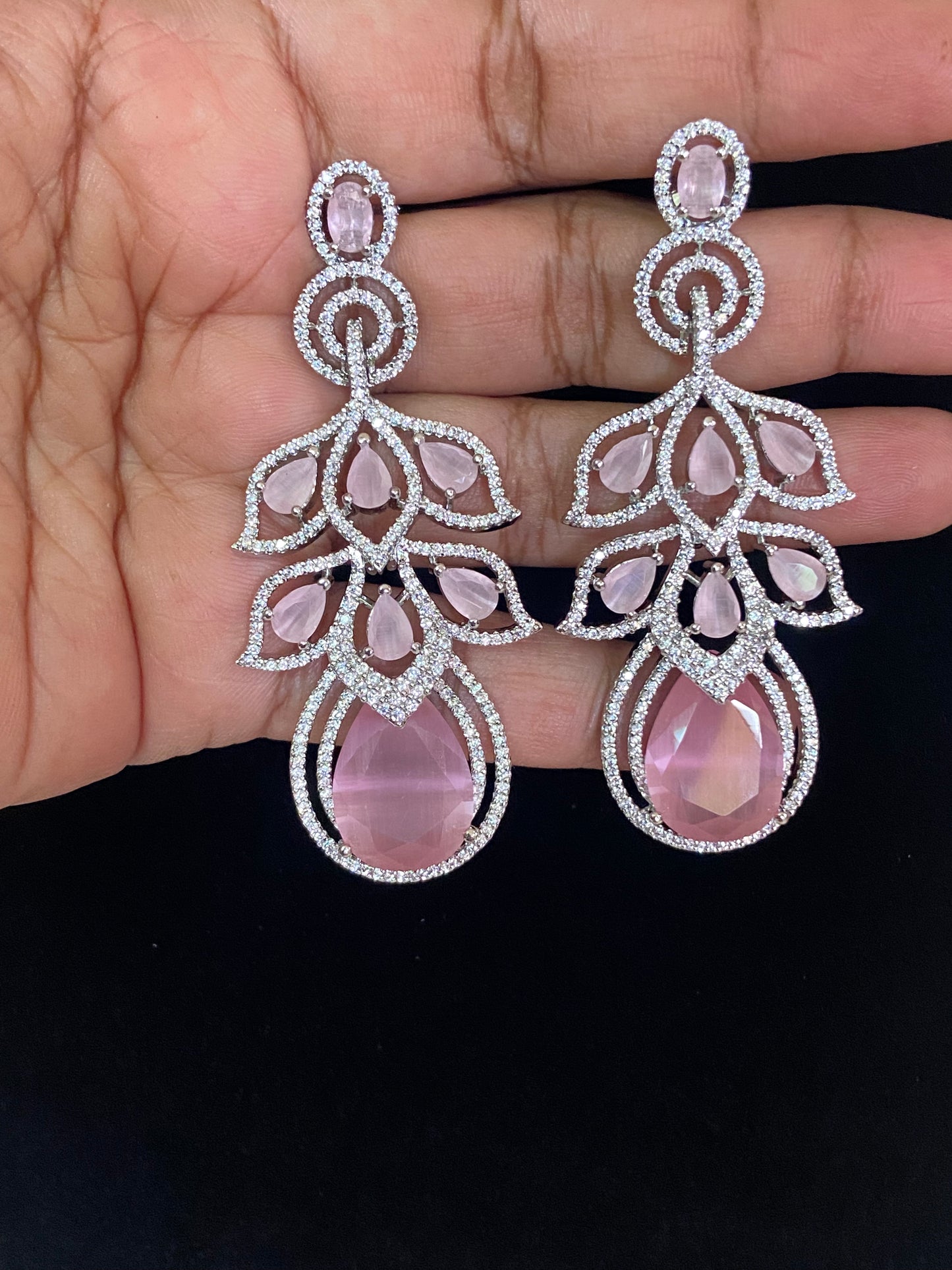 Classic AD Earrings | Baby pink earrings