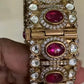 Victorian Kundan Polki & Ruby Stone Bangle