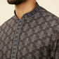 Charcoal Black Imperial Printed Kurta Set