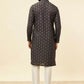 Charcoal Black Imperial Printed Kurta Set