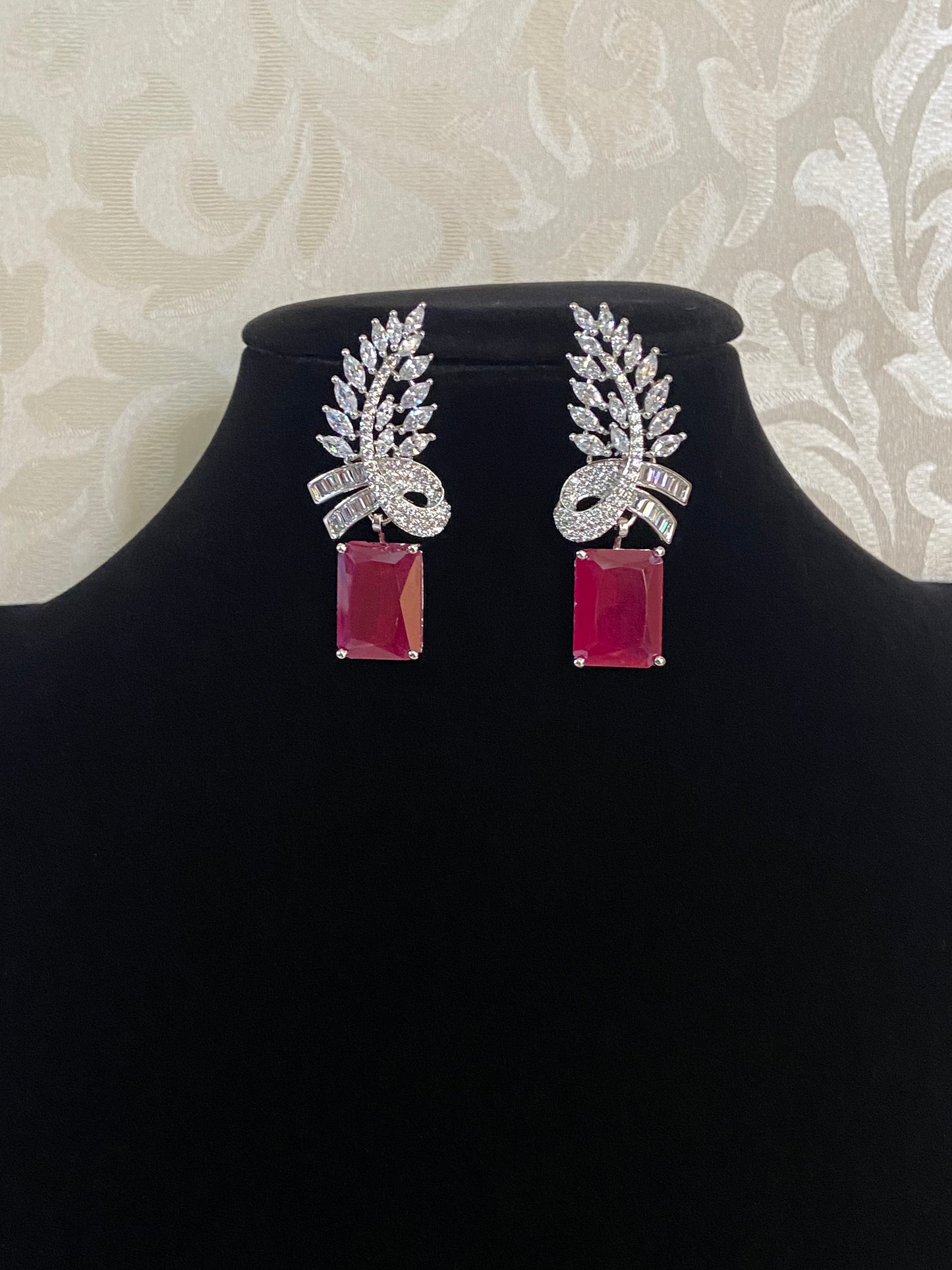 CZ Classic Earrings | Indian earrings in USA