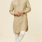 Beige Buta Patterned Kurta Only