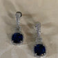 AD Rhodium Earrings