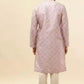 Rose Pink Jhallar Print Kurta Set