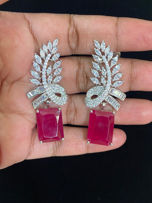 CZ Classic Earrings | Indian earrings in USA