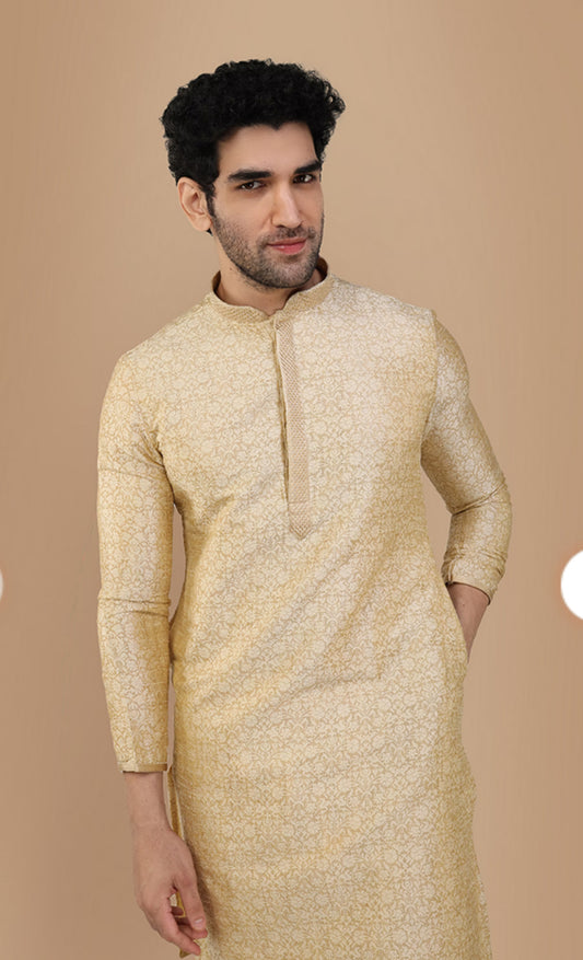 Cream Kurta Set