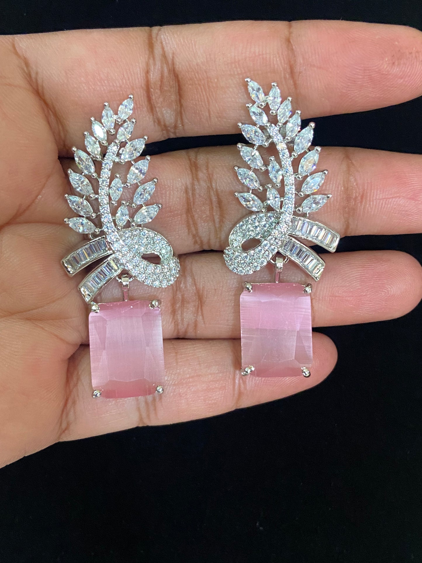 CZ Classic Earrings | Indian earrings in USA