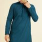 Berry Blue Chikankari Kurta Set