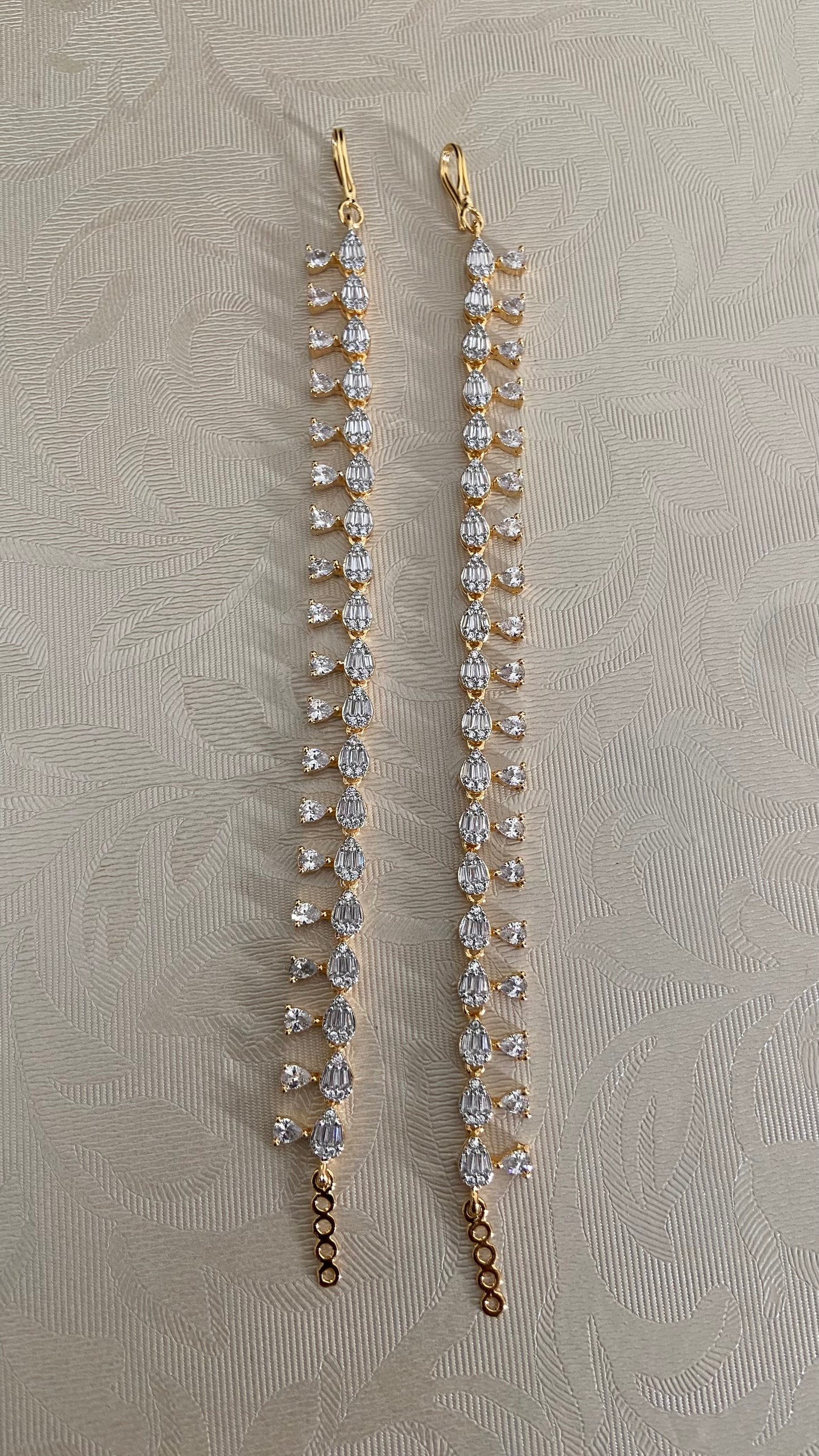 AD Champaswaralu | Indian Ear Chains | Hair accessories