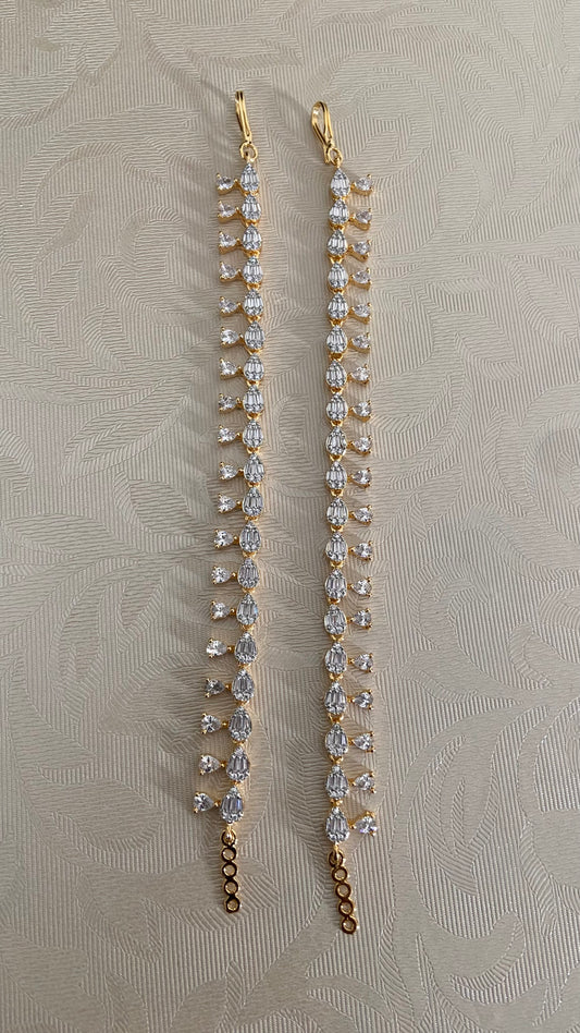 AD Champaswaralu | Indian Ear Chains | Hair accessories