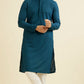 Berry Blue Chikankari Kurta Set