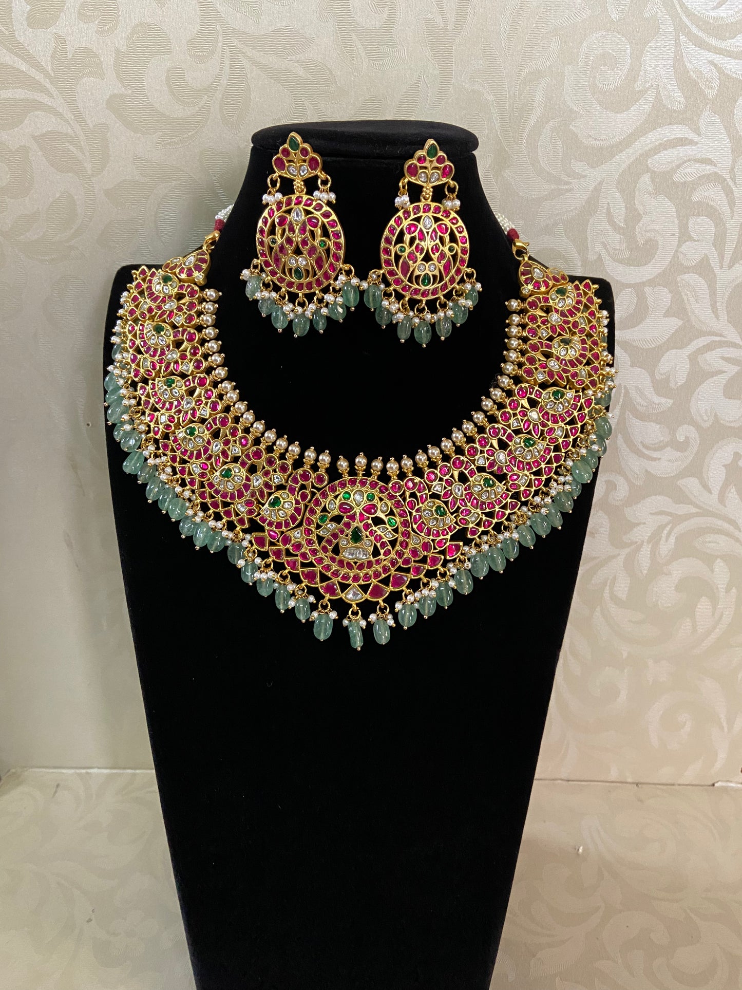Jadau Kundan Bridal Necklace Set | Indian Traditional Jewelry In USA