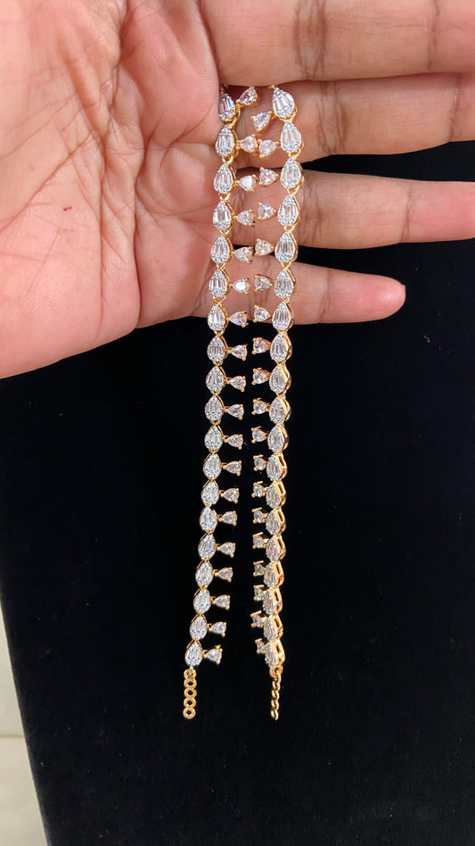 AD Champaswaralu | Indian Ear Chains | Hair accessories