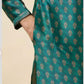 Metallic Green  Buta Printed Kurta Set