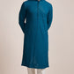 Feroze  Blue Chikankari Kurta Set