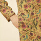 Mustard Floral Printed Kurta Set