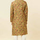 Mustard Floral Printed Kurta Set