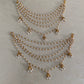 5 Line Pearl Champaswaralu | Hair accessories | indian Ear Chains