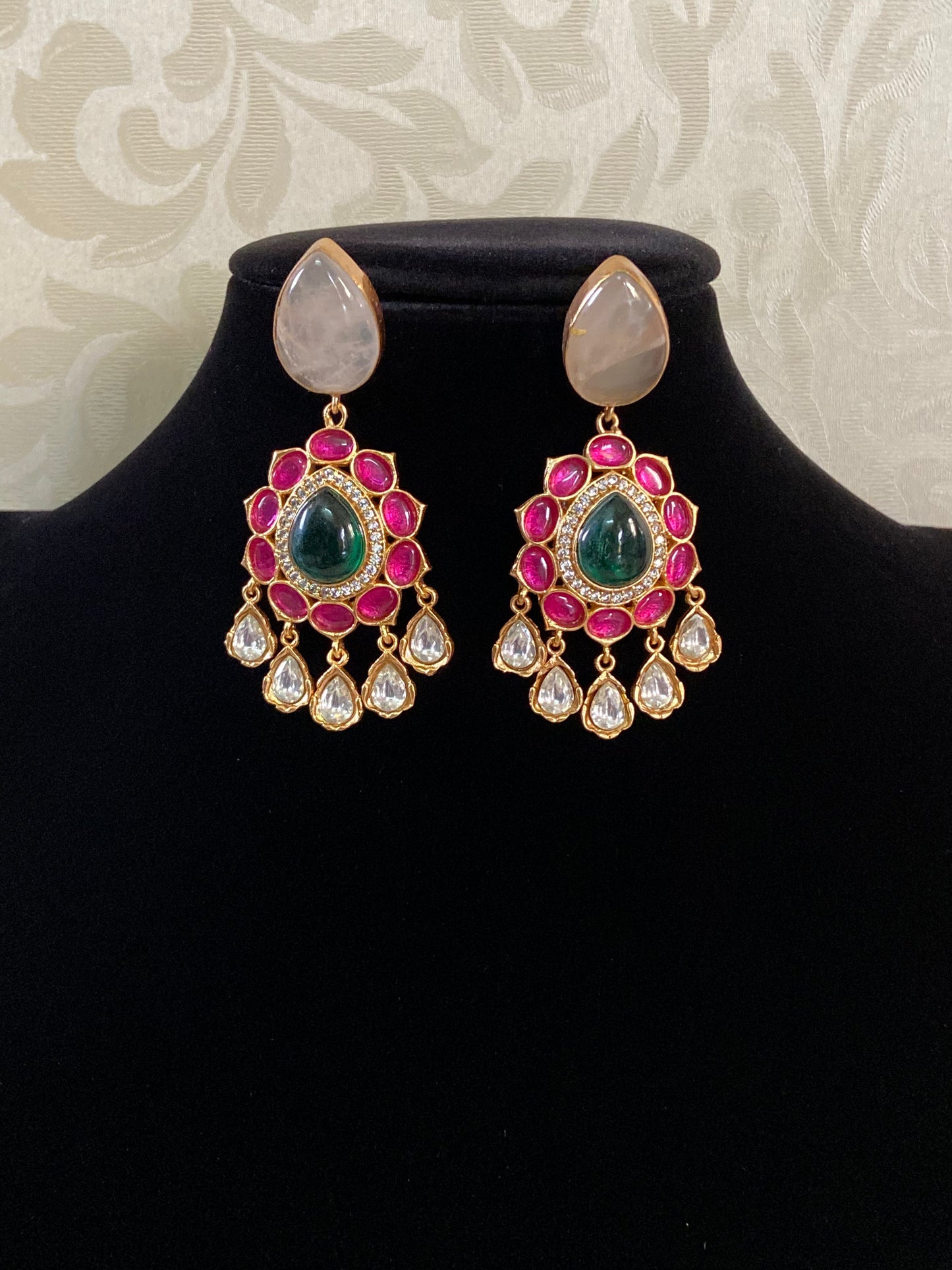 Kundan Jadau Fusion  Earrings | Indian Earrings | Gift idea